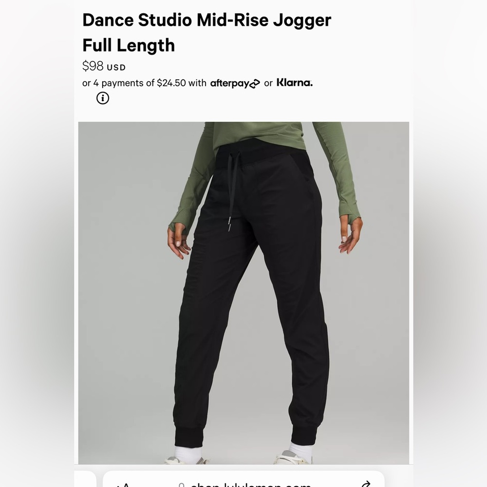 Lululemon Dance Studio Jogger Size 8